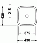 DuraStyle izlietne 43х43 cm 2