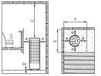 Elektriskā krāsns Harvia Cilindro 9 kW, 400V 2