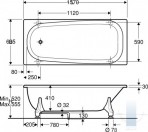 Ifo Caribia vanna BK 140x70 cm 2