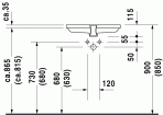 2nd Floor izlietne,52.5x35 cm 2