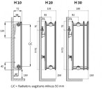 PURMO Hygiene sānu radiatori 400x1000 mm 10 tips 2