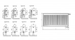 PURMO VKO grīdas  radiators 200x1000 mm 22  tips 4