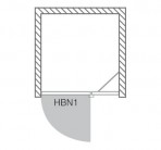 Nišas dušas durvis HBN1 120 cm 3