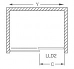 LLD2 dušas durvis 120 cm 4