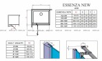  Essenza New KDJ 110 dušas kabīne  2