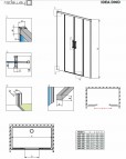 Idea dušas durvis DWD 200 cm 3