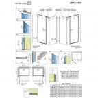 Arta KDS 120x80 dušas kabīne  5