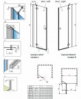 Fuenta dušas durvis DWJ 90 cm 2