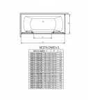 Vesta Шторки для ванны DW+S 140x75 3