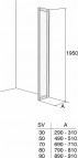 IFÖ SOLID FIKSĒTA DUŠAS SIENA SV VS 70cm 3