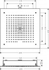 Raindance E 400 x 400 mm Air 1jet dušas galva Eco 5