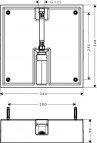 Raindance E 400 x 400 mm Air 1jet dušas galva Eco 6