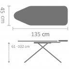 Gludināmais dēlis 135x45,Metalized Silver  3