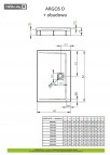 Argos D душевой поддон с панелью 150x90 см 3