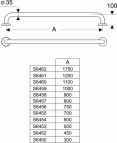 Contour 21 invalīdu atbalsta rokturis 120 cm 3