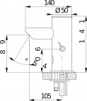 Sensor Inox bezkontakta jaucējkrāns, 1.5v 2