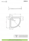 Doros A душевой поддон 90x90 см, белый 2