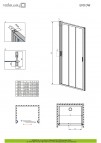 Dušas durvis Evo DW 110 cm 5