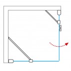 GDOP1+GBL dušas stūris, 1000x1000 mm, labais 11