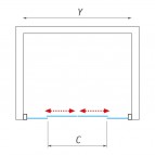 Dušas durvis LLD4 1200 mm 4