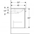 Selnova Square 100 cm izlietnes un skapīša komplekts  2