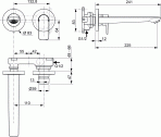 Connect Air izlietnes jaucējkrāns 225 mm, sudraba vētra 2