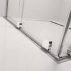 Dušas sieniņa Furo Walk-In 100 cm, kreisā 5