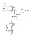 Eurocube 2-caurumu S size maisītājs no sienas, supersteel 4