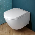 Subway 3.0 Rimless WC piekaramais pods ar SC QR vāku, Ceramic Plus
