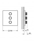 Grohtherm SmartControl kontrolieris 3 režīmi, hard graphite 2