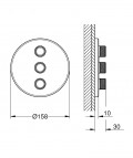 Grohtherm SmartControl kontrolieris, 3 režīmi, hard graphite 2