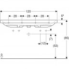 Geberit iCon Light izlietne, balta, 120x48 cm 3