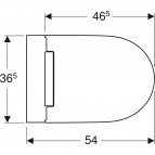 Geberit ONE sienas tualetes pods, TurboFlush, ar SC/QR vāku, hroms 4