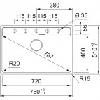 Franke Maris MRG 610-72 A fragranīta izlietne 11