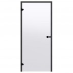 790x1890 mm, Transparent/Pine cт. двери для сауны, окрашен в черный цв