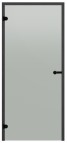 890x1890 mm, Satin/Pine cтеклянные двери для сауны, черный цвет