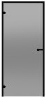 790x1890 mm, Grey/Alu cтеклянные двери для саун, черная краска