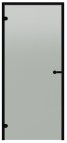 790x1890 mm, Satin/Alu cтеклянные двери для саун, черная краска