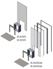 Stikla siena Harvia Duo satīna 9x21 melns rāmis 3