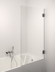 Стенка для ванны Fresco Black 80x150 см