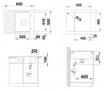 Кухонная мойка Blanco Elon 45 S SILGRANIT 65x50см, manual 11