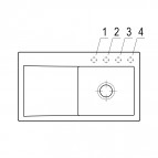 V&B Subway Style 50 кухонная мойка, CERAMIC, 900x510mm, manual (R) 5
