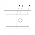 V&B Subway 45 virtuves izlietne, CERAMIC, 780x510, manual, Premium (R) 2