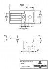 V&B Architectura 60 XR virtuves izlietne, CERAMIC, 1000x510mm, manual 7