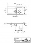 V&B Siluet 60 R virtuves izlietne, CERAMIC, 1000x510mm, manual 2