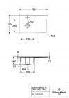 V&B Subway Style 45 кухонная мойка, CERAMIC, 780x510mm, manual (L) 3