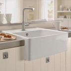 V&B Single-Bowl Sink virtuves izlietne, CERAMIC, 595x630mm, manual  2