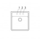 V&B Single-Bowl Sink virtuves izlietne, CERAMIC, 595x630mm, manual  8