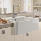 V&B Single-Bowl Sink virtuves izlietne, CERAMIC, 595x630mm, manual  3