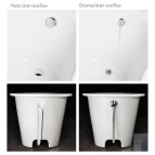 PAA Ванна VARIO XL 1750 × 800 mm ABCD, каменная масса, белый 3